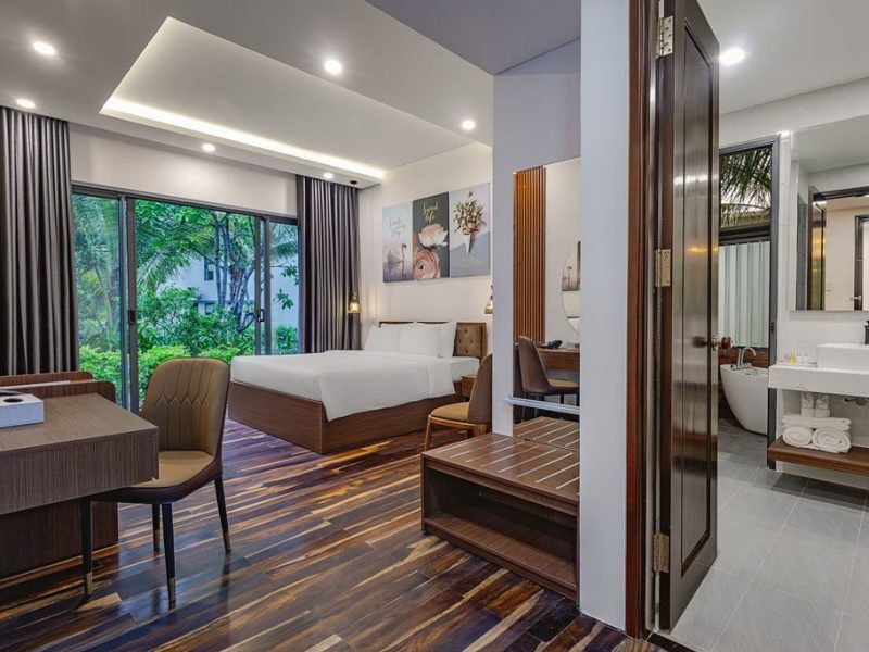 Biệt thự 02 phòng ngủ – Hướng vườn