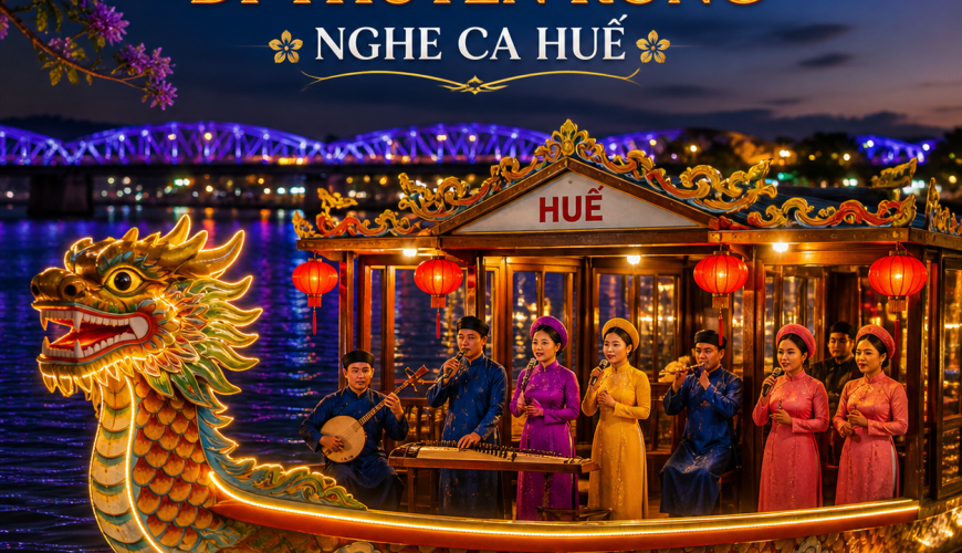 Du thuyền sông Hương: Trải nghiệm thượng nguồn – Thiên Mụ hoài cổ & Lăng Gia Long huyền bí